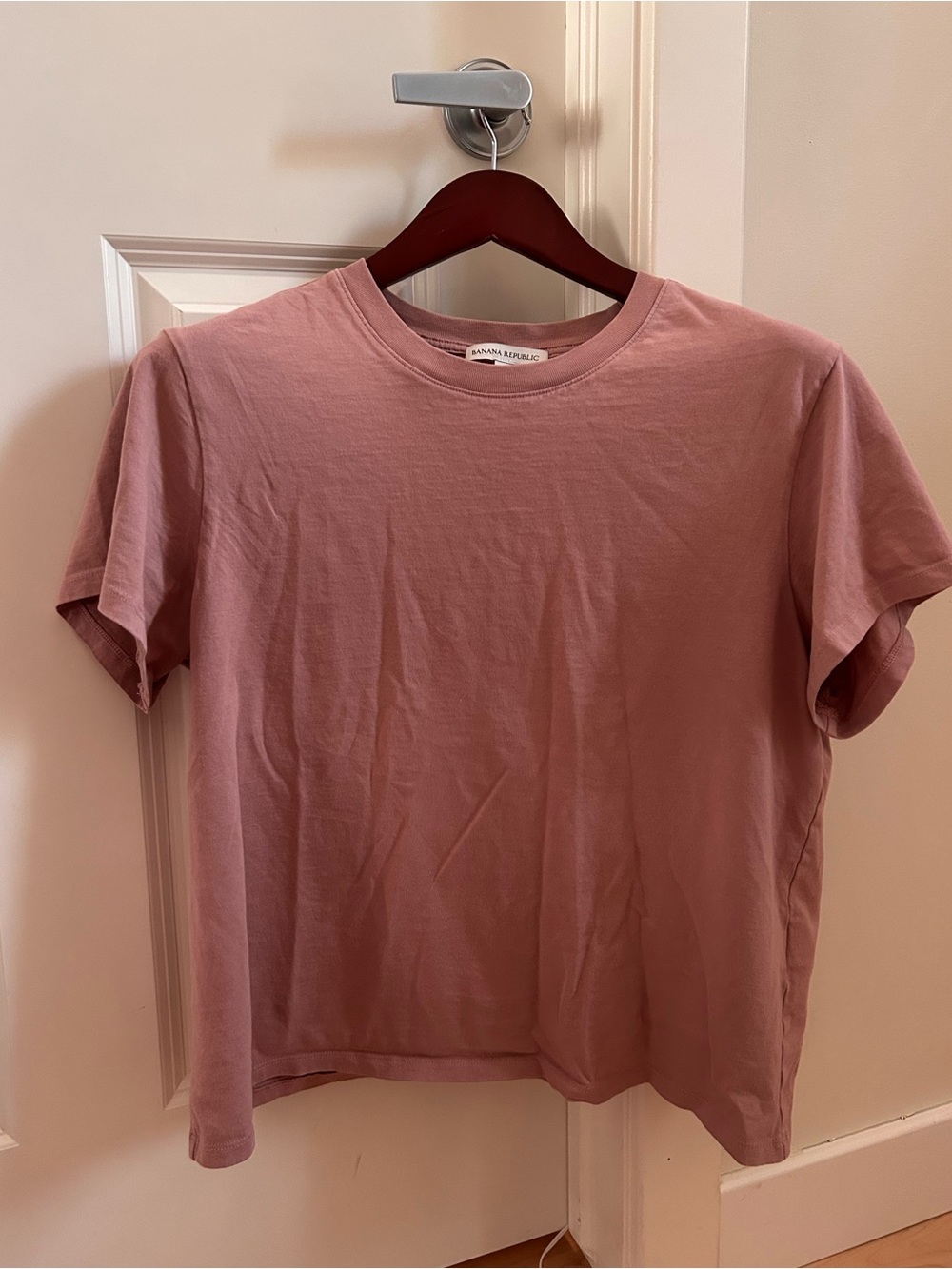 Banana Republic Mauve Vintage Cotton Crew Tee